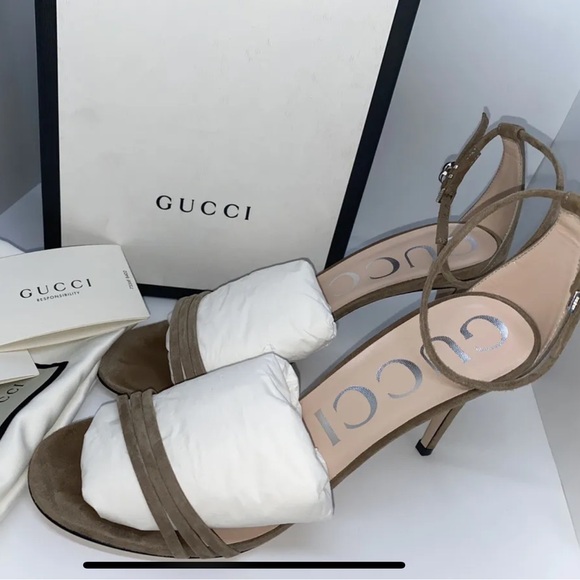 Gucci Authentic Women’s Sandal Suede, Size-US9 - Picture 2 of 15